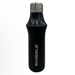 Scheels Black and Silver Insulated Water Bottle
